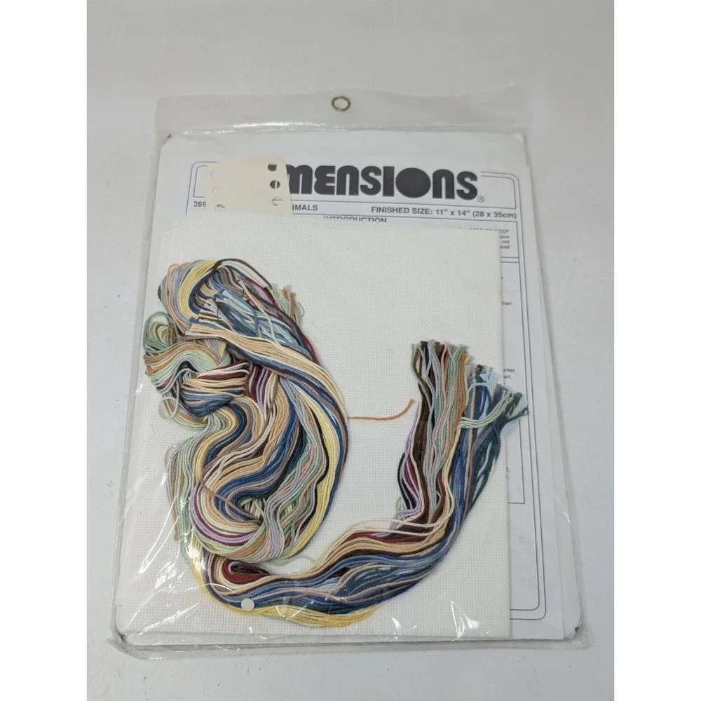 Vintage Dimensions Noah's Ark Counted Cross Stitch Kit Christian Animals 1990